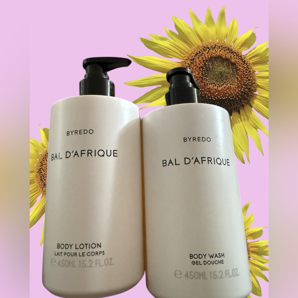 Byredo D'Afrique Body Lotion Jumbo 450ml and 450ml body wash 
New but no box
